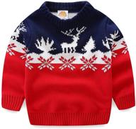 🎄 mud kingdom reindeer christmas sweater: boys' clothing & fashionable sweaters" logo