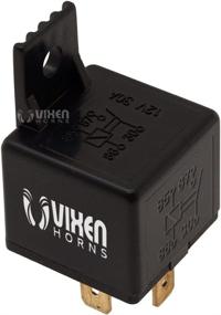 img 2 attached to 🔔 Vixen Horns VXK7802 4-PIN Horn Relay Kit 30A/12V w/ Pre-Wired Quick Connect Plug/Socket & Momentary Horn Button/Switch