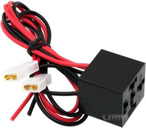 img 1 attached to 🔔 Vixen Horns VXK7802 4-PIN Horn Relay Kit 30A/12V w/ Pre-Wired Quick Connect Plug/Socket & Momentary Horn Button/Switch