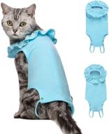 🐱 yeapeeto cat bodysuit: ideal after-surgery recovery suit for cats - e collar alternative, protection for abdominal wounds & prevents licking - breathable clothes for male & female kittens logo