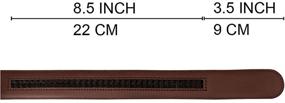 img 1 attached to Falari Leather Ratchet Strap 8004 DGY M36