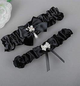 img 3 attached to Zyhappk Wedding Garters Rhinstones Blue Women's Accessories for Belts
