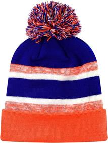 img 3 attached to 🧢 Stylish Hat Depot Cuffed Beanie Stripe: A Must-Have Boys' Accessory for Hats & Caps