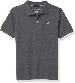 img 2 attached to Nautica Short Sleeve Solid Heather Boys' Clothing