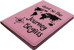 img 3 attached to Passport Journey Travelers Engraved Leather Travel Accessories