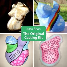 img 2 attached to 🤰 Luna Bean Deluxe Belly Casting Kit: Preserve Your Pregnancy Journey with Baby Bellies Baby Casting Kit - Create Beautiful Pregnancy Belly Plaster Mold Keepsakes for New Moms