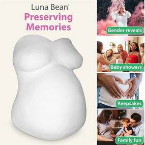 img 1 attached to 🤰 Luna Bean Deluxe Belly Casting Kit: Preserve Your Pregnancy Journey with Baby Bellies Baby Casting Kit - Create Beautiful Pregnancy Belly Plaster Mold Keepsakes for New Moms