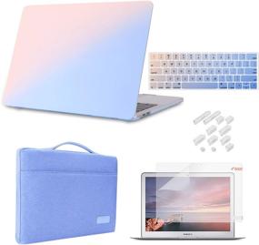 img 4 attached to 🖥️ iCasso MacBook Pro 13 Inch Case 2019 2018 2017 2016 Release A2159/A1989/A1706/A1708 - Gradient: Hard Plastic Case, Sleeve, Screen Protector, Keyboard Cover & Dust Plug - Compatible MacBook Pro 13'' - Get Yours Now!
