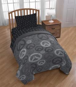 img 1 attached to Official Overwatch Heroes Twin Comforter: Super 🎮 Soft Kids Bedding with Fade Resistant Polyester Microfiber Fill