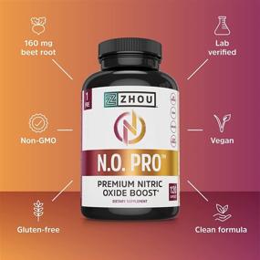 img 2 attached to 💪 Zhou Nitric Oxide: Powerful N.O. Booster for Strength, Endurance, and Muscle Building | 30 Servings, 120 Veggie Caps