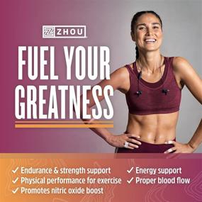 img 3 attached to 💪 Zhou Nitric Oxide: Powerful N.O. Booster for Strength, Endurance, and Muscle Building | 30 Servings, 120 Veggie Caps