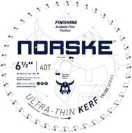 🪚 norske tools ncsbt008 thin kerf ultra fast crosscutting saw blade: unmatched battery efficiency for hardwood, softwood, plywood and mdf logo