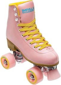 img 4 attached to 🛼 Impala Rollerskates Girls Impala Quad Skate Pink/Yellow Size 10 - US Men's 8, Women's 10 - Big Kid/Adult - M - Best Price!