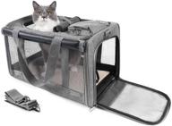 large and medium cat carrier for petsoul, small dog travel carrier, soft-sided puppy carrier, airline approved - ideal for pet travel logo