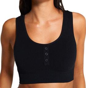 img 2 attached to ICEYOU Women's Workout Tank Tops | Cropped Running Shirts with Padded Sports Bra for Athletic Fitness and Yoga