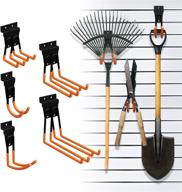 🔧 efficient 8pcs slatwall hooks for garage organization: bicycle storage, power tools, ladder storage & more logo