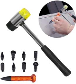 img 2 attached to MENQANG Paintless Dent Repair Kit: 2-in-1 T-Puller for Effective Car Body Hail Dent Removal - Suitable for Large and Small Dents