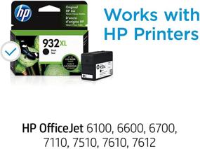 img 3 attached to 🖨️ Картридж черного чернила Hewlett Packard 932XL для HP OfficeJet 6100, 6600, 6700, 7110, 7510, серии 7600 (CN053AN)