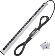 ⚡ top-rated bestten 24 outlet 15 foot certified silver power strip: unmatched performance for ultimate convenience логотип