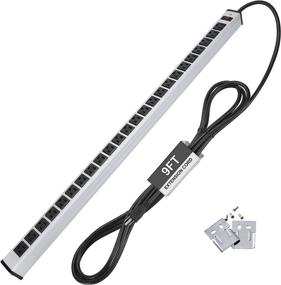 img 4 attached to ⚡ Top-Rated BESTTEN 24 Outlet 15 Foot Certified Silver Power Strip: Unmatched Performance for Ultimate Convenience