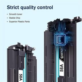 img 1 attached to 🖨️ Impressive ISTAR Compatible 58A CF258A Toner Cartridge for HP Laserjet Pro Printers (2 Black, NO Chip), Perfect Replacement for M404n M404dn M404dw MFP M428fdw M428fdn M428dw