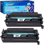 🖨️ impressive istar compatible 58a cf258a toner cartridge for hp laserjet pro printers (2 black, no chip), perfect replacement for m404n m404dn m404dw mfp m428fdw m428fdn m428dw logo