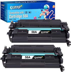 img 4 attached to 🖨️ Impressive ISTAR Compatible 58A CF258A Toner Cartridge for HP Laserjet Pro Printers (2 Black, NO Chip), Perfect Replacement for M404n M404dn M404dw MFP M428fdw M428fdn M428dw