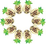 🍍 partyperfect 24 count pineapple plates: disposable tableware set for baby showers, weddings & more! logo