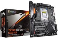 💪 gigabyte trx40 aorus master: мощная материнская плата amd trx40 с массивным теплоотводом и передовыми функциями! логотип