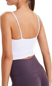 img 3 attached to 🏋️ MITALOO Women's Sports Bra Camisole: Wirefree, Padded, Yoga Tank Tops for Fitness, Workouts & Running