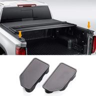 🛏️ накладка кармана борта кровати moonlinks bed rail stake: совместима с gmc sierra 1500 и chevy silverado 1500/2500/2500hd/3500 2014-2018 (комплект из 2 штук) - предоставляет максимальную защиту! логотип