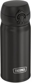 img 2 attached to 🍶 Black THERMOS 12oz Stainless Steel Direct Drink Bottle