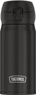 🍶 black thermos 12oz stainless steel direct drink bottle логотип