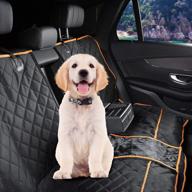 🐾 waterproof dog car seat cover for backseat - heavy duty pet bench seat protector, truck & suv rear seat cover - nonslip, ideal for cars, trucks & suvs logo