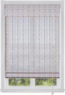 🎋 calyx interiors oriental bamboo blinds - 35" x 98" whitewash shade: find the perfect fit for your windows логотип