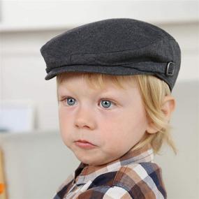 img 3 attached to 🧢 Stay Stylish on-the-go with Keepersheep Newsboy Driving Toddler Heather Boys' Accessories and Hats & Caps