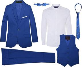 img 2 attached to Boys' Formal White Skinny Suit - Suits & Sport Coats for Boys