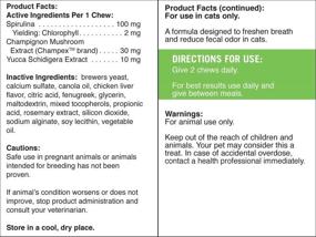 img 1 attached to Pet Naturals of Vermont - Clean Scat: Digestive Support & Litter Box Odor Control for Cats - 45 Bite-Sized Chews