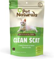 pet naturals of vermont - clean scat: digestive support & litter box odor control for cats - 45 bite-sized chews logo