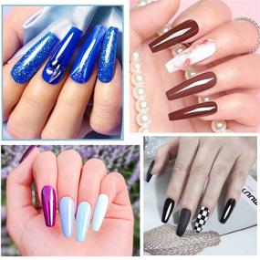 img 3 attached to 💅 Набор гель-лака для ногтей Bluedee: УФ-лампа, глянцевый и матовый слои, 14 инструментов для нейл-арта - идеальный подарок для женщин на домашний маникюр DIY.