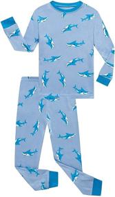 img 2 attached to Boys' Benaive Cotton Pajama Set: 2-Piece Children's Pants PJs