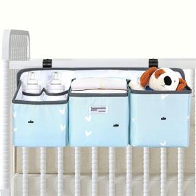 img 4 attached to Efficient and Stylish KADUNDI Hanging Diaper Caddy Organizer for Easy Baby Essentials Storage on Changing Table