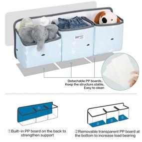 img 2 attached to Efficient and Stylish KADUNDI Hanging Diaper Caddy Organizer for Easy Baby Essentials Storage on Changing Table