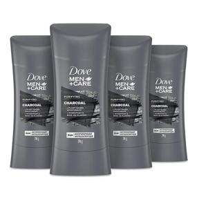 img 4 attached to 🧔 Dove Men + Care Charcoal Natural Inspired Antiperspirant Deodorant for Men - 2.6oz (4 Count)