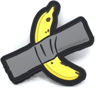 🍌 duct tape banana art pvc rubber tactical patch - a playfully funny hook and loop patch logo