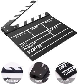 img 2 attached to Lynkaye Clapboard Irectors Clapper Decorations Camera & Photo