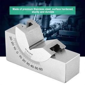 img 2 attached to Precision Micro Adjustable Stainless Steel Angle V Block Milling Gauge: Ideal for Milling Lathe with Wrench