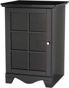 img 4 attached to Pinnacle 1-Door Audio Tower from Nexera - Black: A Stylish Storage Solution for your Audio Equipment