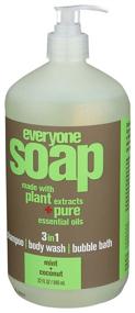 img 3 attached to 🌿 Refreshingly Pure: EO Products Natural Everyone Hand Soap Liquid, Mint and Coconut - 32 oz