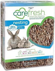img 4 attached to 🐾 Revolutionary Dust-Free Pet Bedding: Carefresh 99% Natural Paper Nesting Bedding with Odor Control, 60 L